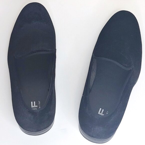 JF J. FERRAR Black Velvet Slip-On Loafers Bogart Dress Shoes Men’s Size 7M. NEW - Picture 5 of 5